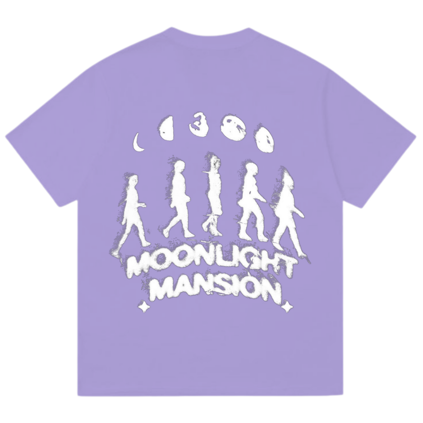 "Moonlight Mansion" oversized tee (purple)