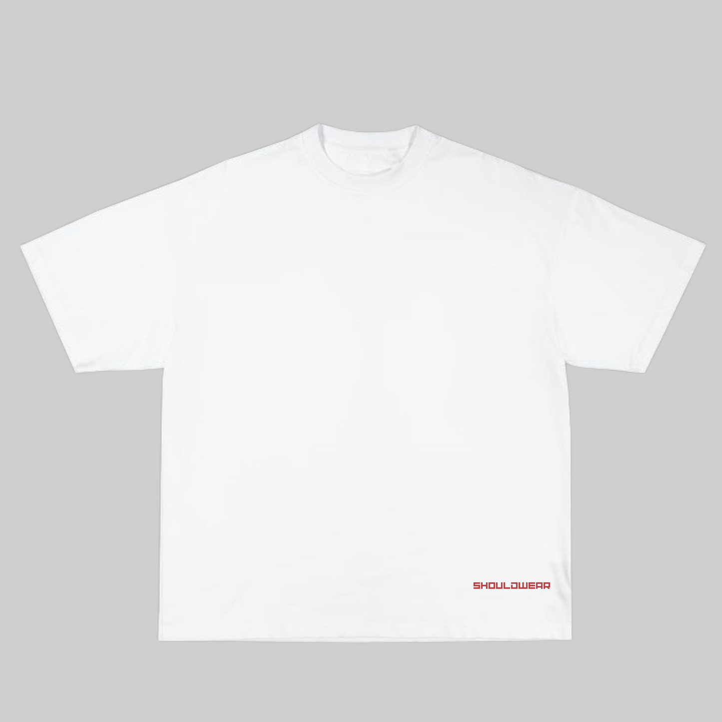 "Conscription" oversized tee (white)